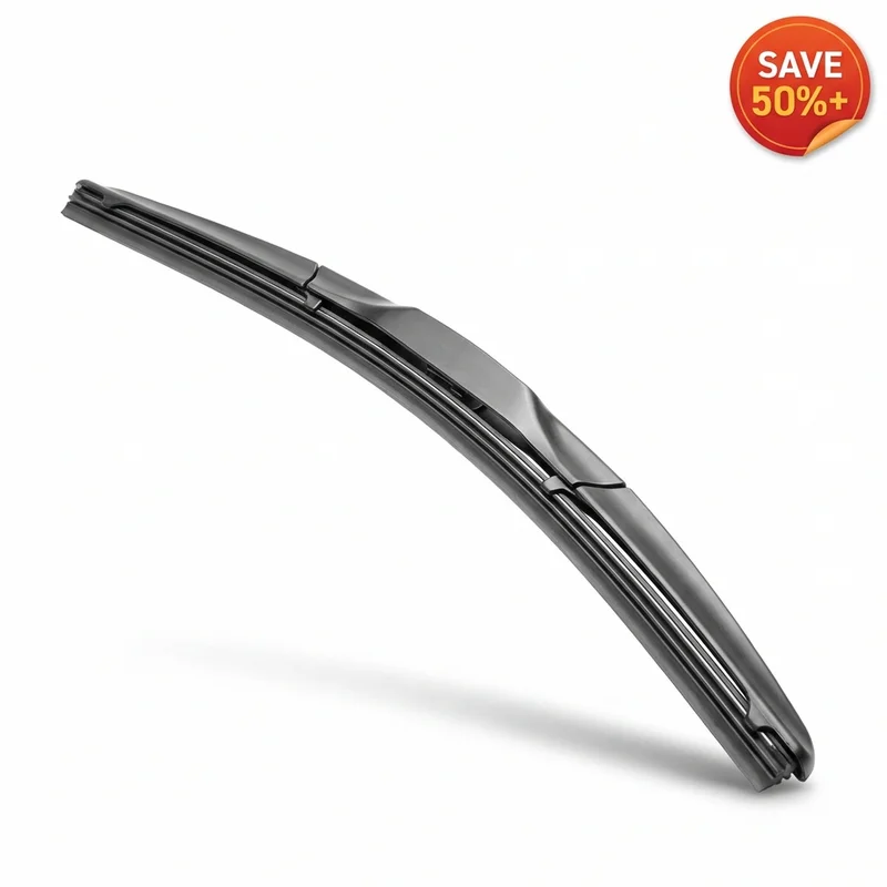 White WCM Passenger Side Wiper Blade — 19