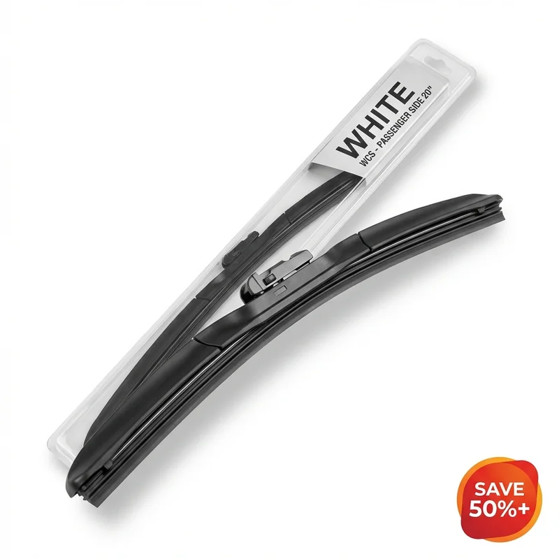 White WCS Passenger Side Wiper Blade — 20